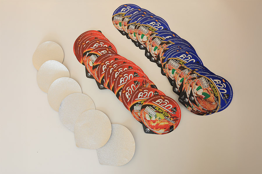 งาน Aluminium Foil Lid ฝาอลูมิเนี่ยมฟอล์ย (ลามิเนต)